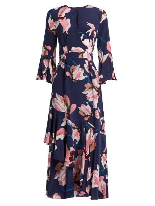 Erdem Meg Silk-Voile Dress in Light Blue  UFO No More