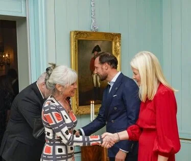 Crown Prince Haakon and Crown Princess Mette-Marit host dinner for Norwegian Red Cross
