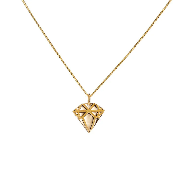 Emma Israelsson Golden Diamond Necklace