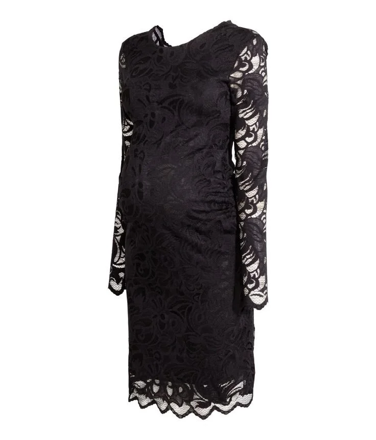 white christmas dresses OLIVIA Black Lace Corset Dress main image 0