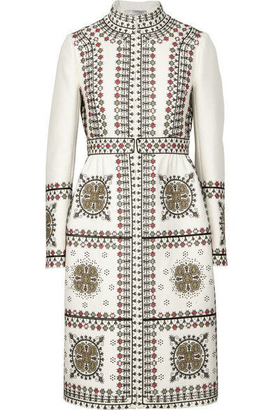 Valentino Embroidered Wool-blend Coat — UFO No More