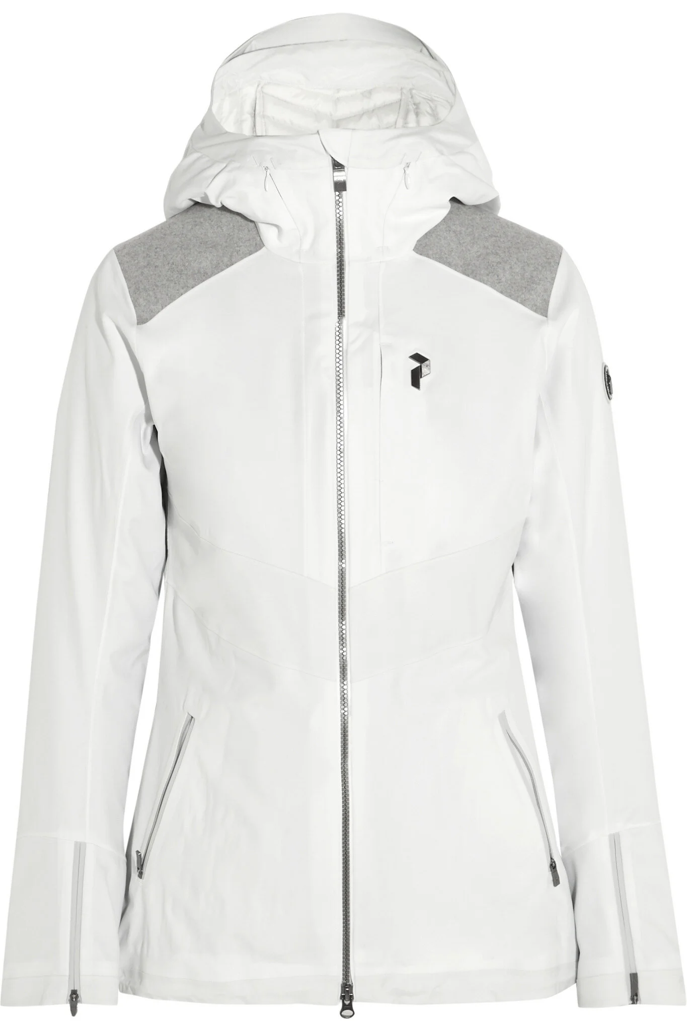 Peak Performance Supreme Attelas Convertible Wool Blend-paneled Shell Down Ski Jacket