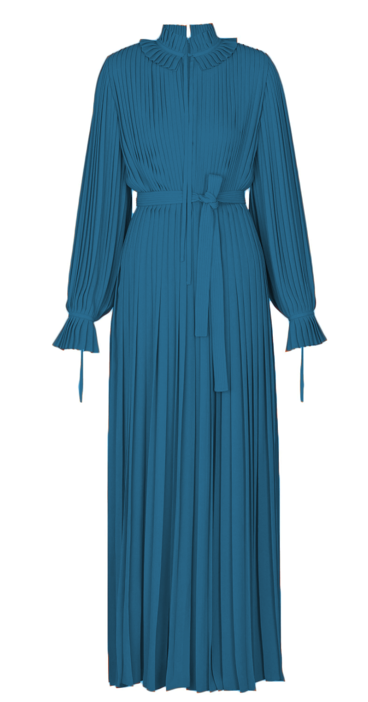 blue louis vuitton dress Louis Vuitton by Marc Jacobs SS 2003 Sky Blue Satin Mid-Length Dress