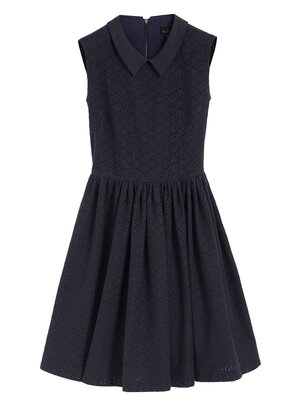 Mulberry Midnight Blue Eyelet Dress — UFO No More