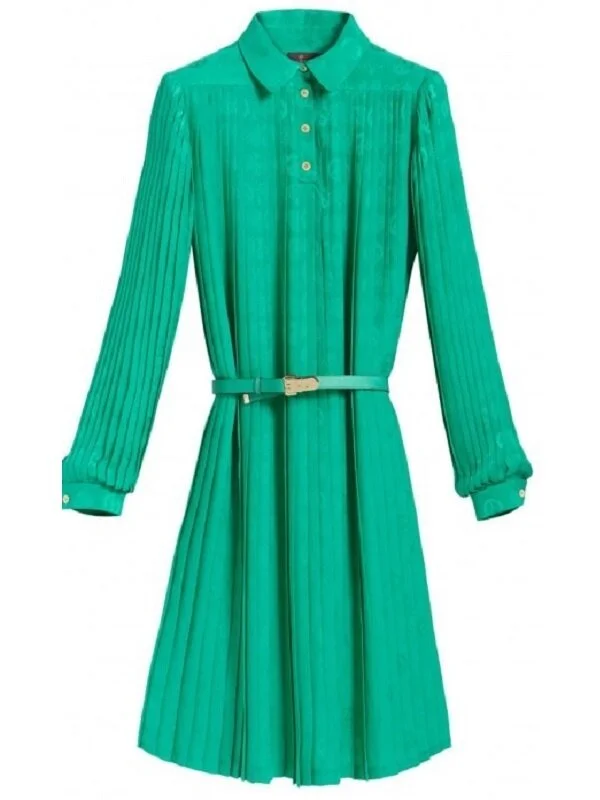 sachin and babi light blue dress St. John Evening Ruffle Chiffon Pant in Navy sz 8 main image 1