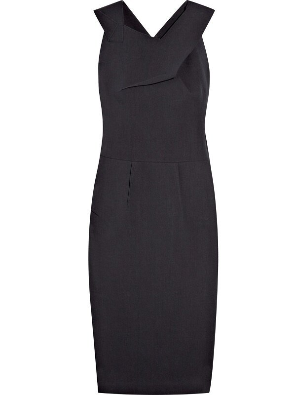 Roland Mouret Black Asymmetric Neck Dress  UFO No More