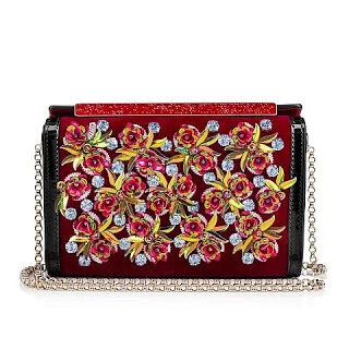 Christian Louboutin Vanite Clutch in Rose Embellished