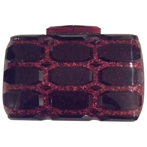 Gucci Aristographic Glittered Plexiglass Evening Clutch