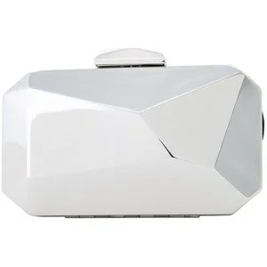 Mango Geometric Clutch in Silver