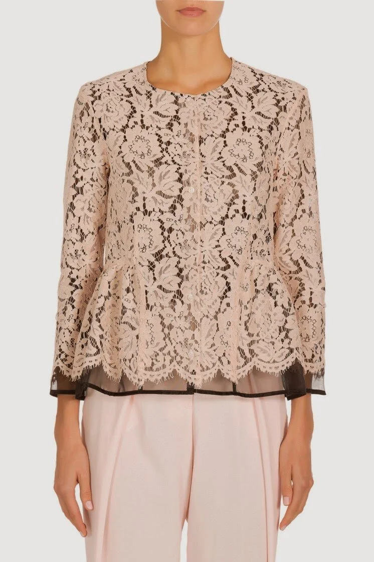 MSGM Lace Peplum Jacket