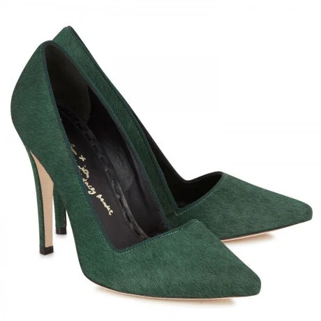 Alice + Olivia Dina Suede Pumps in Green