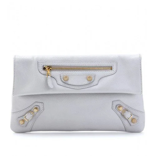 Balenciaga Classic Silver Envelope Strap Bag in Grey — UFO
