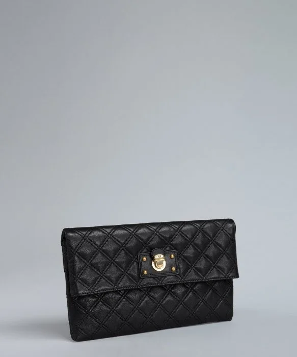 Marc Jacobs Eugenie Quilted Leather Clutch