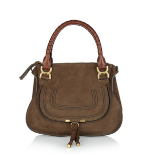 Chloe Medium Marcie Suede Satchel Bag