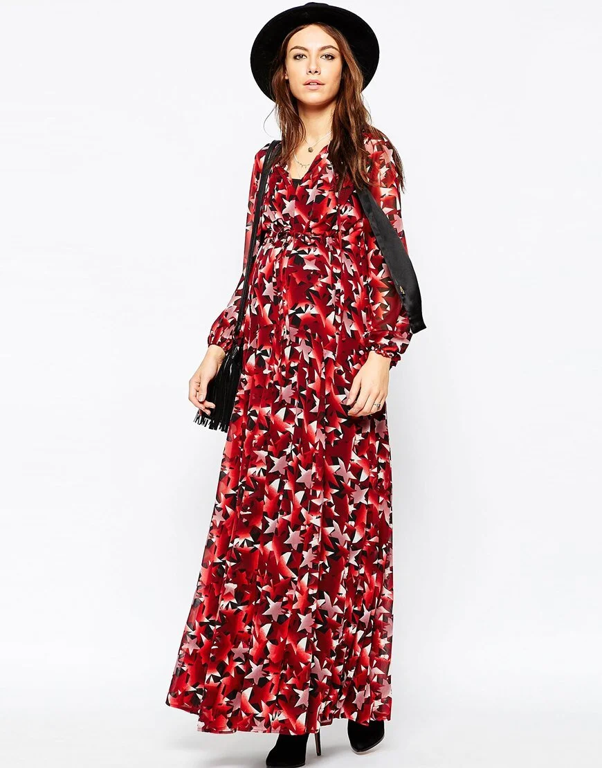 ASOS Star Print Maternity Dress
