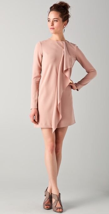 Tibi Draped Shift Dress.jpg