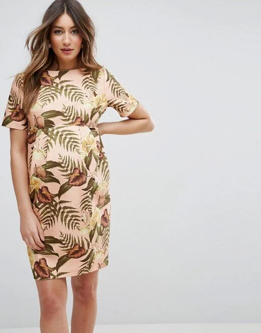 asos maternity midi dress