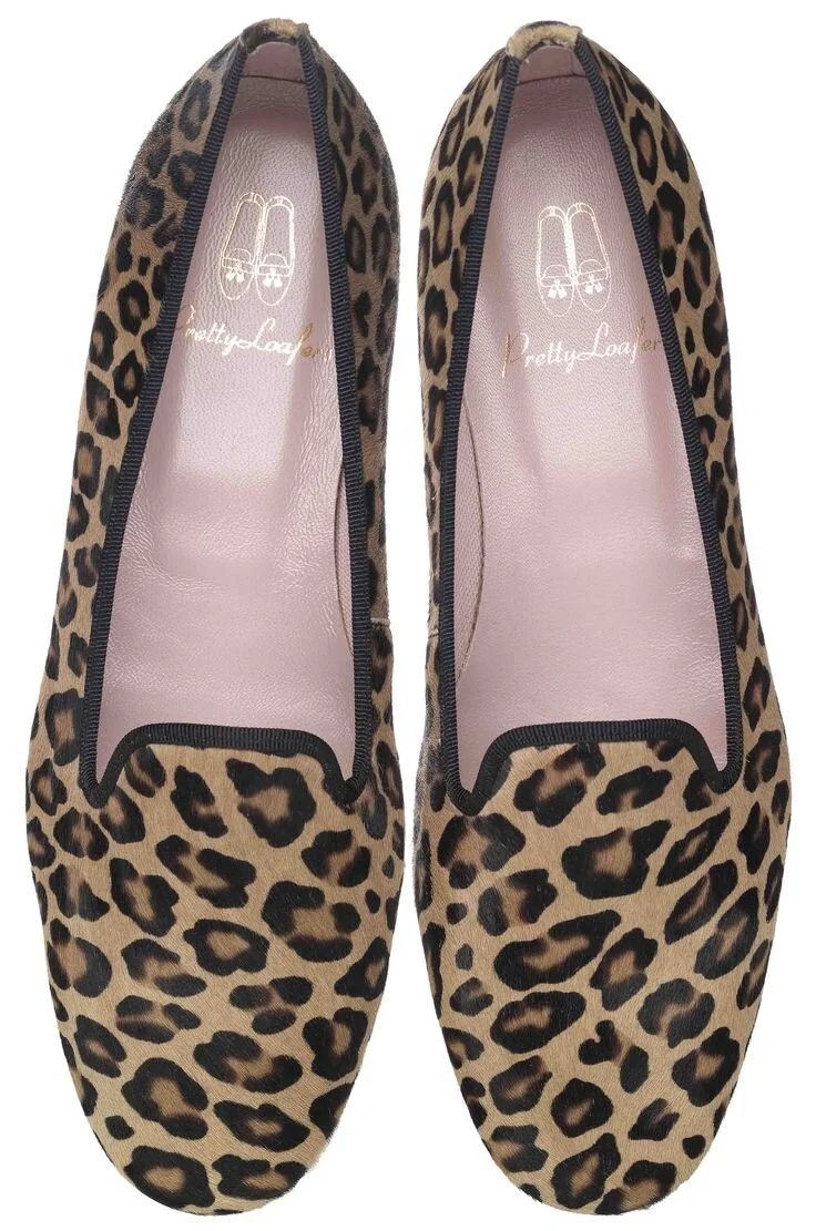 Pretty Ballerinas Faye Loafers in Cheetah Print
