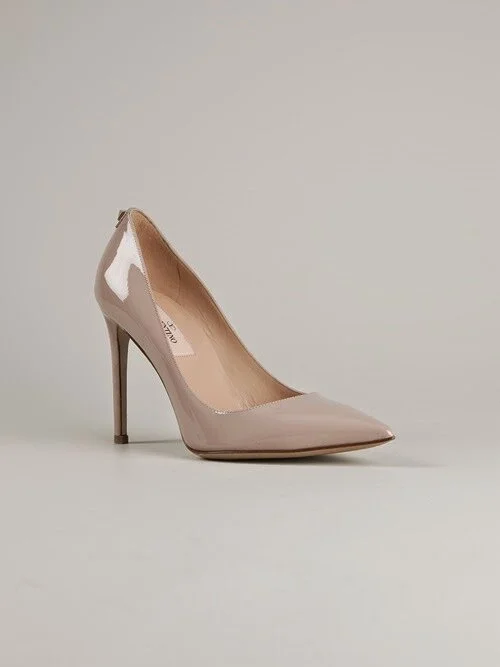 Valentino New Plain Pumps in Pink Leather