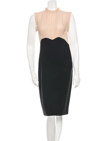 Derek Lam Ruffle-Trimmed Sheath Dress