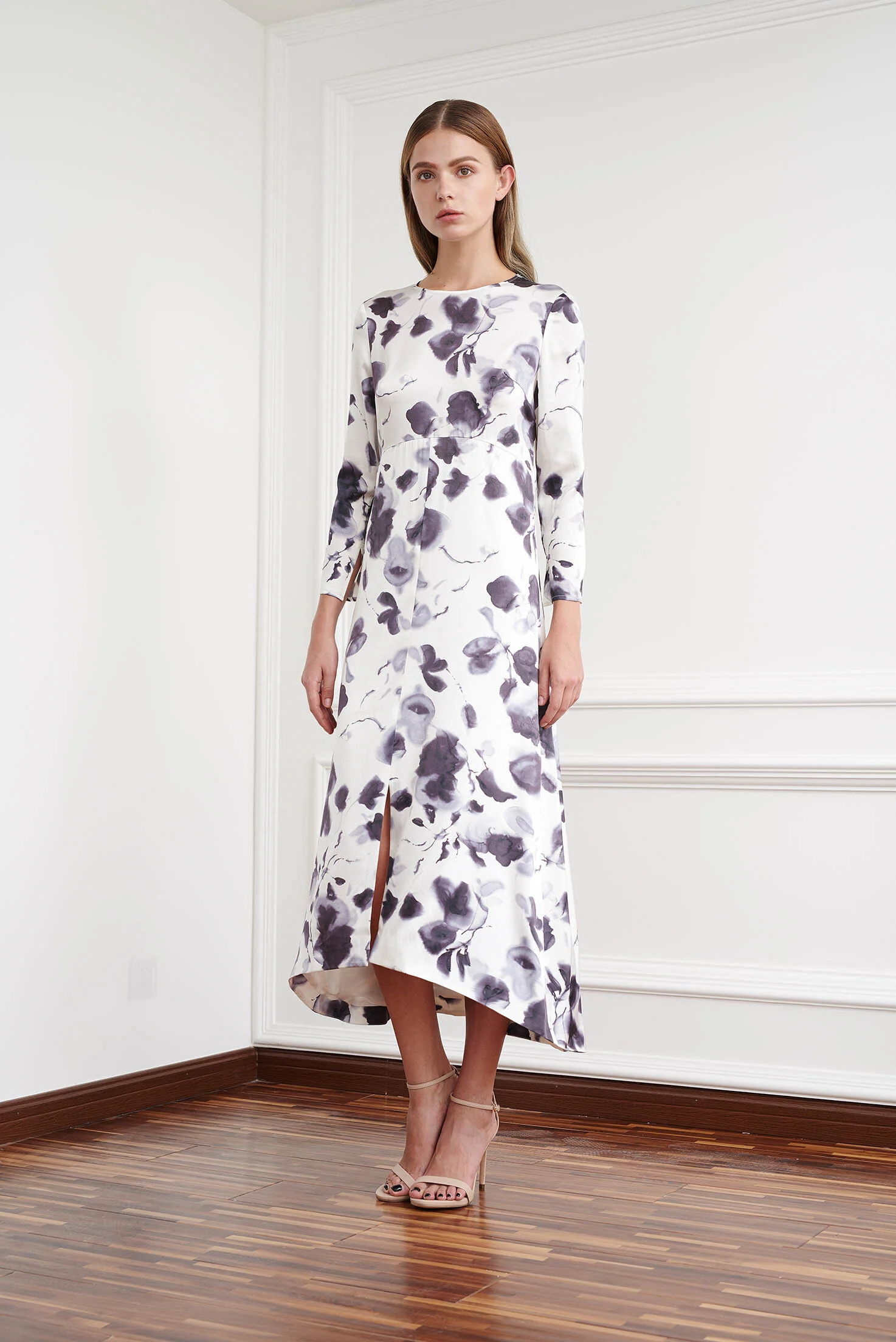 Viktoria Chan Bloom Long Silk Dress