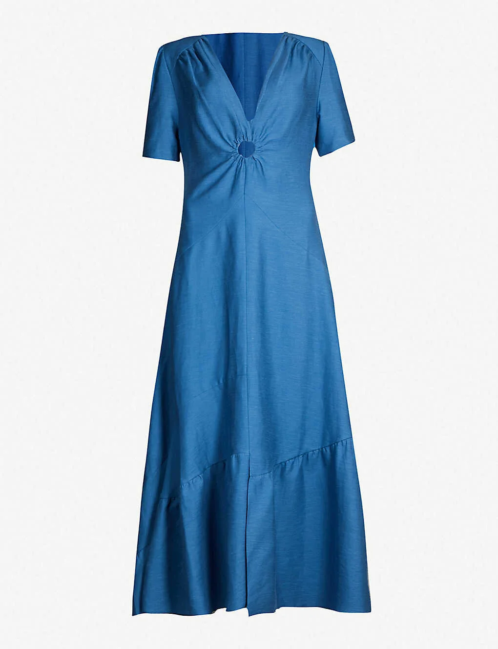 Sandro Cutout Midi Dress in Blue