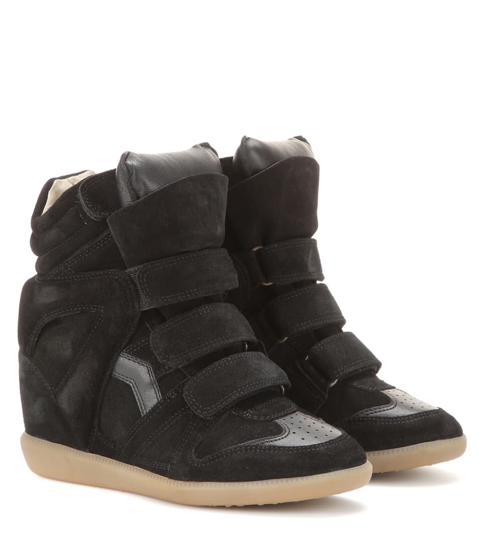 Paradis For tidlig sofa Isabel Marant Bekett Leather and Suede Sneakers — UFO No More