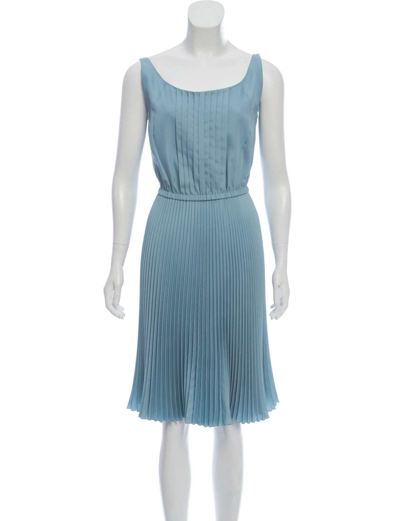 Prada Sleeveless Plisse Dress