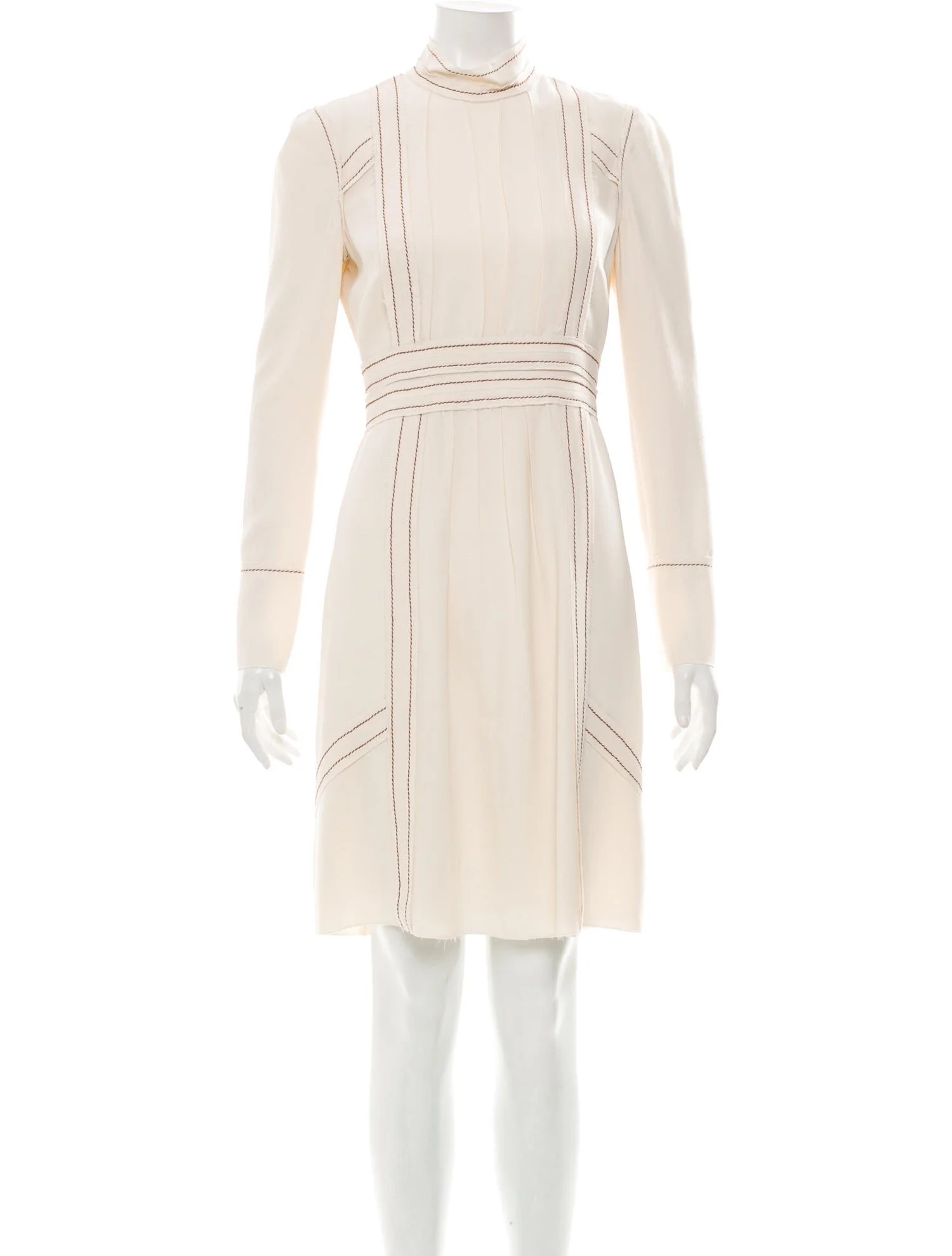 Prada Pleated Knee-Length Dress