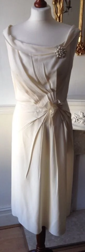 Prada Off-the-shoulder Rosette Dress