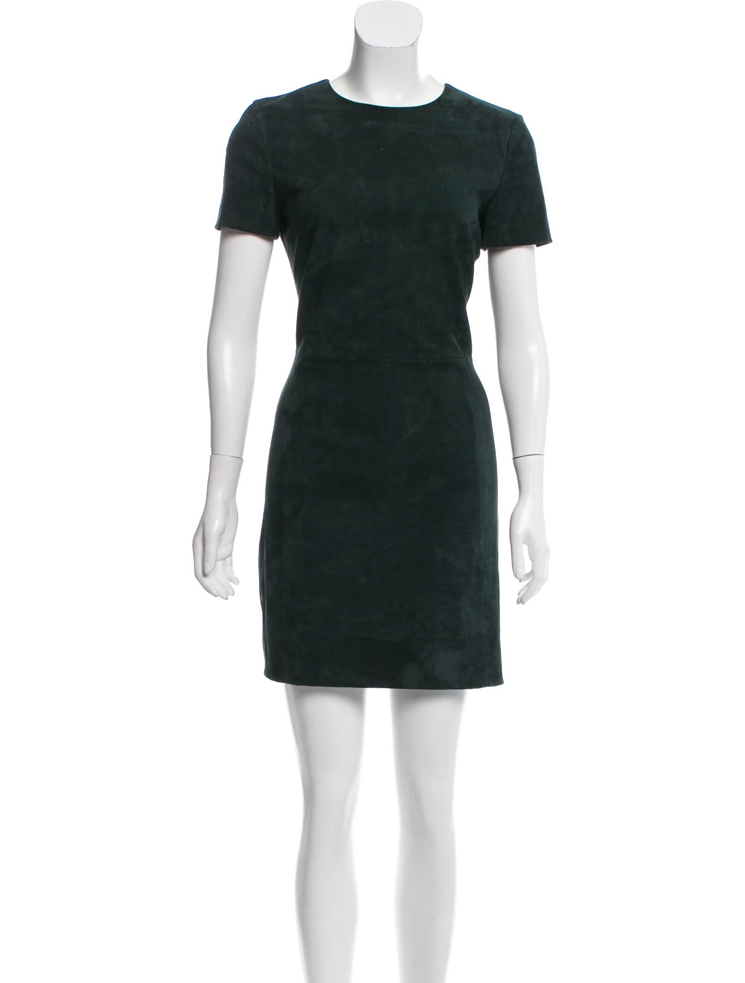 Prada Green Suede Mini Dress