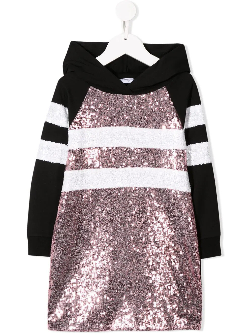 sequin hoodie dress