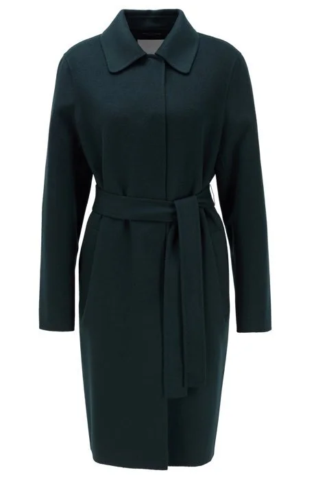 Hugo Boss Cellea Coat in Dark Green