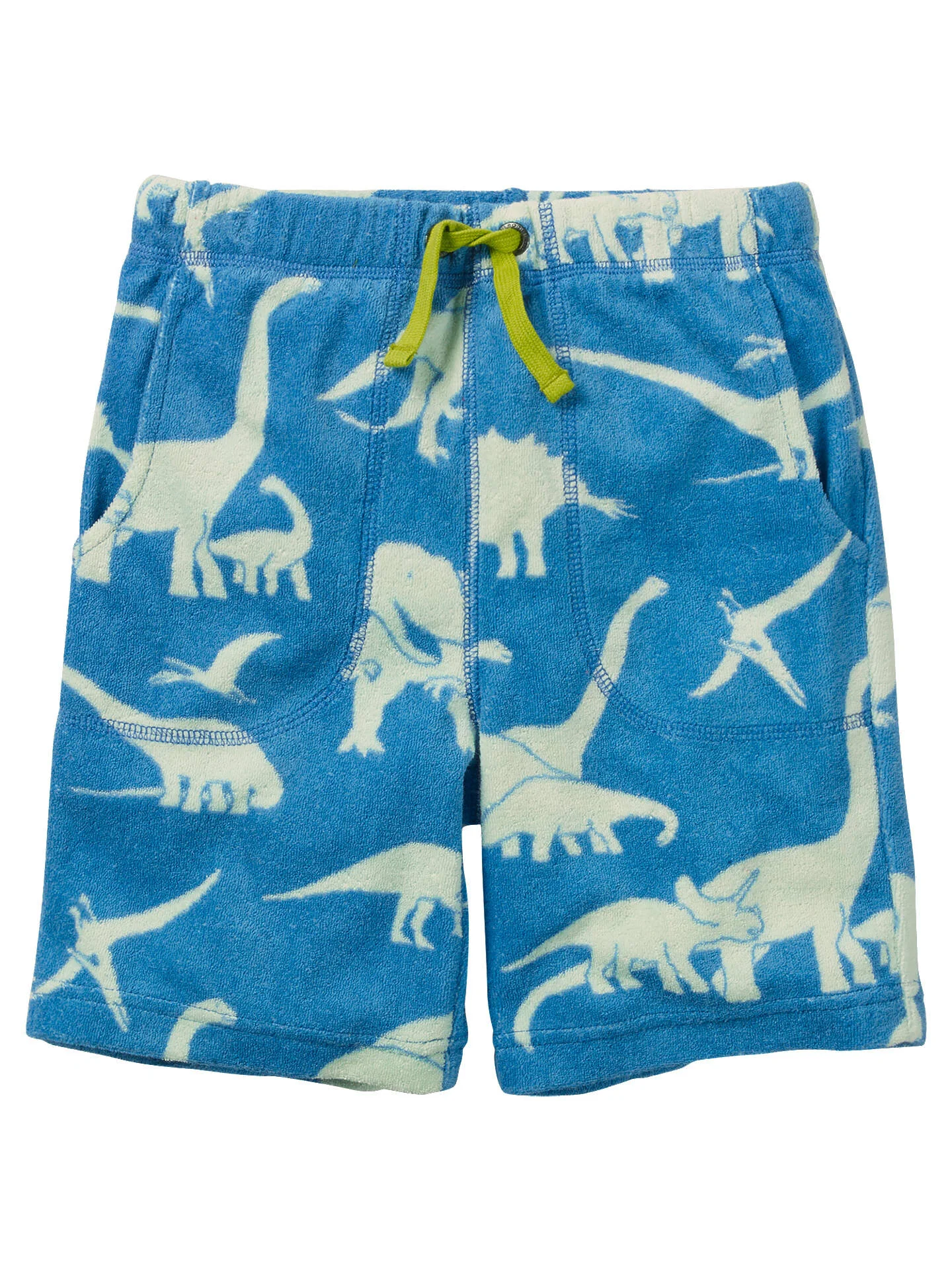 Mini Boden Dinosaur Towelling Shorts