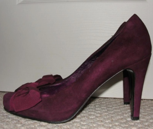 Mascaro Suede Bow Platform Pump