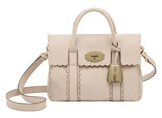 Mulberry Cookie Small Bayswater Leather Satchel