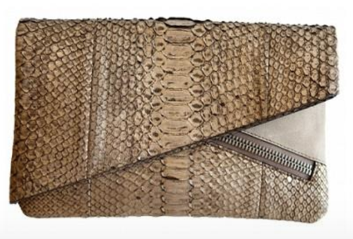 Sophie Habsburg Ginny Clutch in Snakeskin