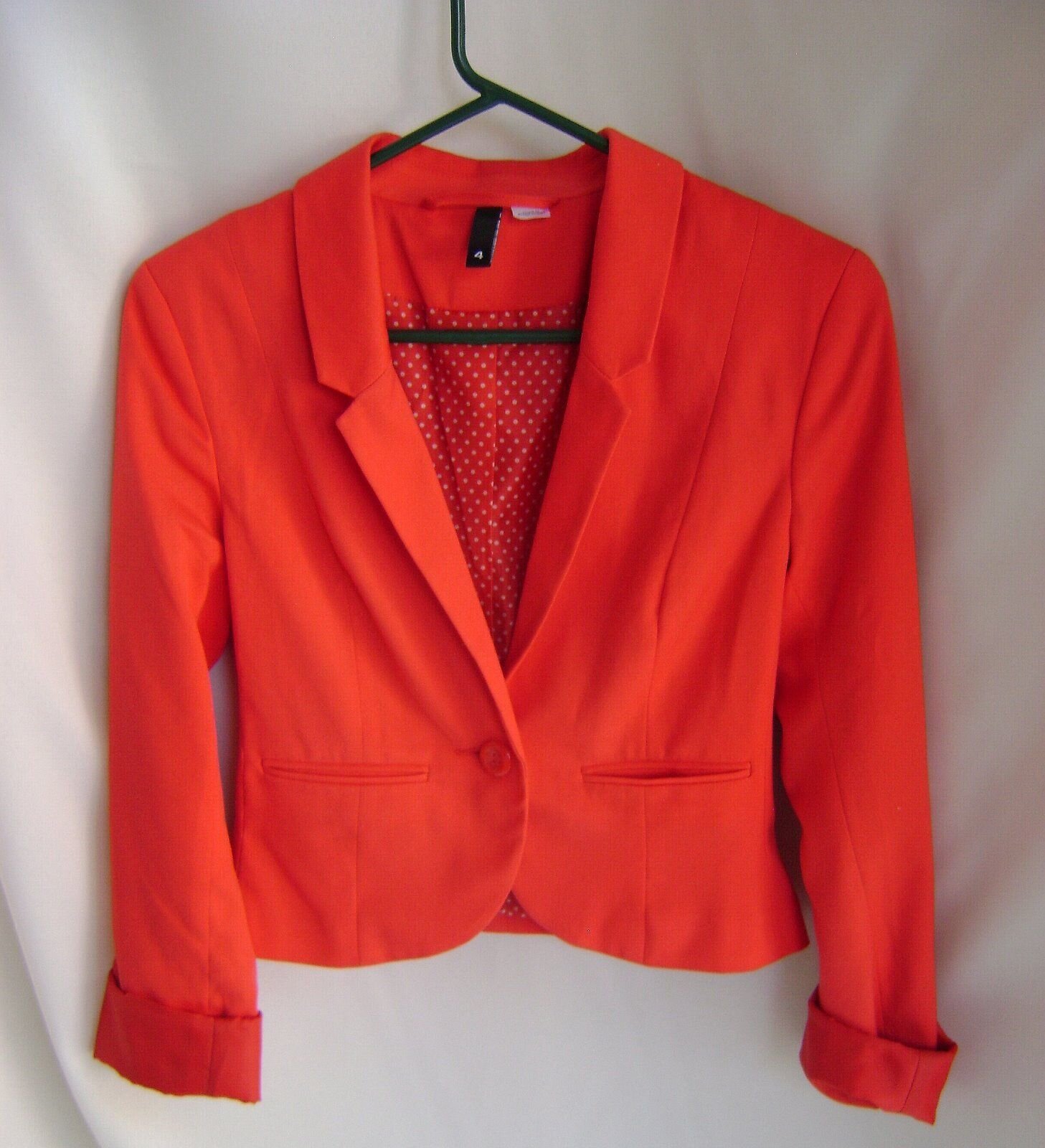 H&amp;M Red Cropped Blazer