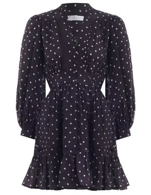zimmermann green polka dot dress Green Paisley Ottie Plunge Midi Dress main image 1