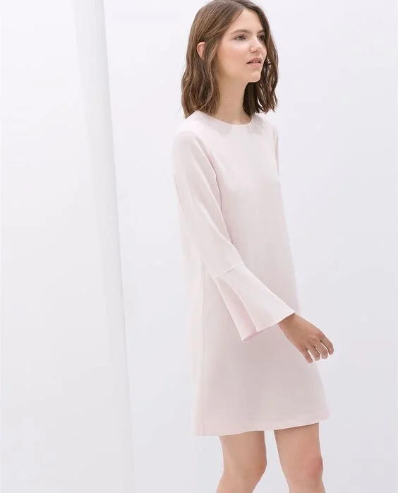 Zara Dress with Bell Sleeves