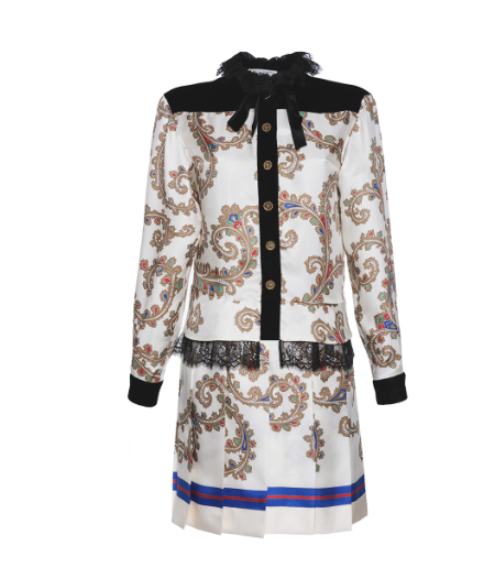 Philosophy di Lorenzo Serafini Floral Printed Pleated Skirt