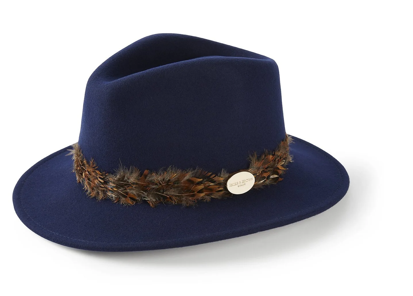 Hicks & Brown The Suffolk Fedora in Navy