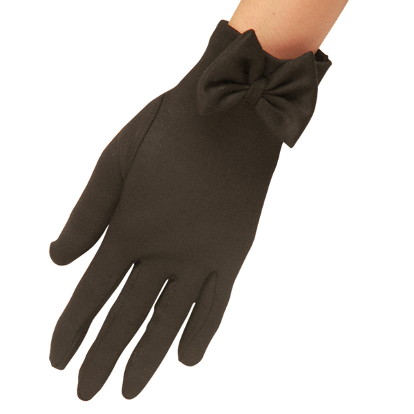 Cornelia James Beatrice Bow Gloves in Black Merino Wool.png