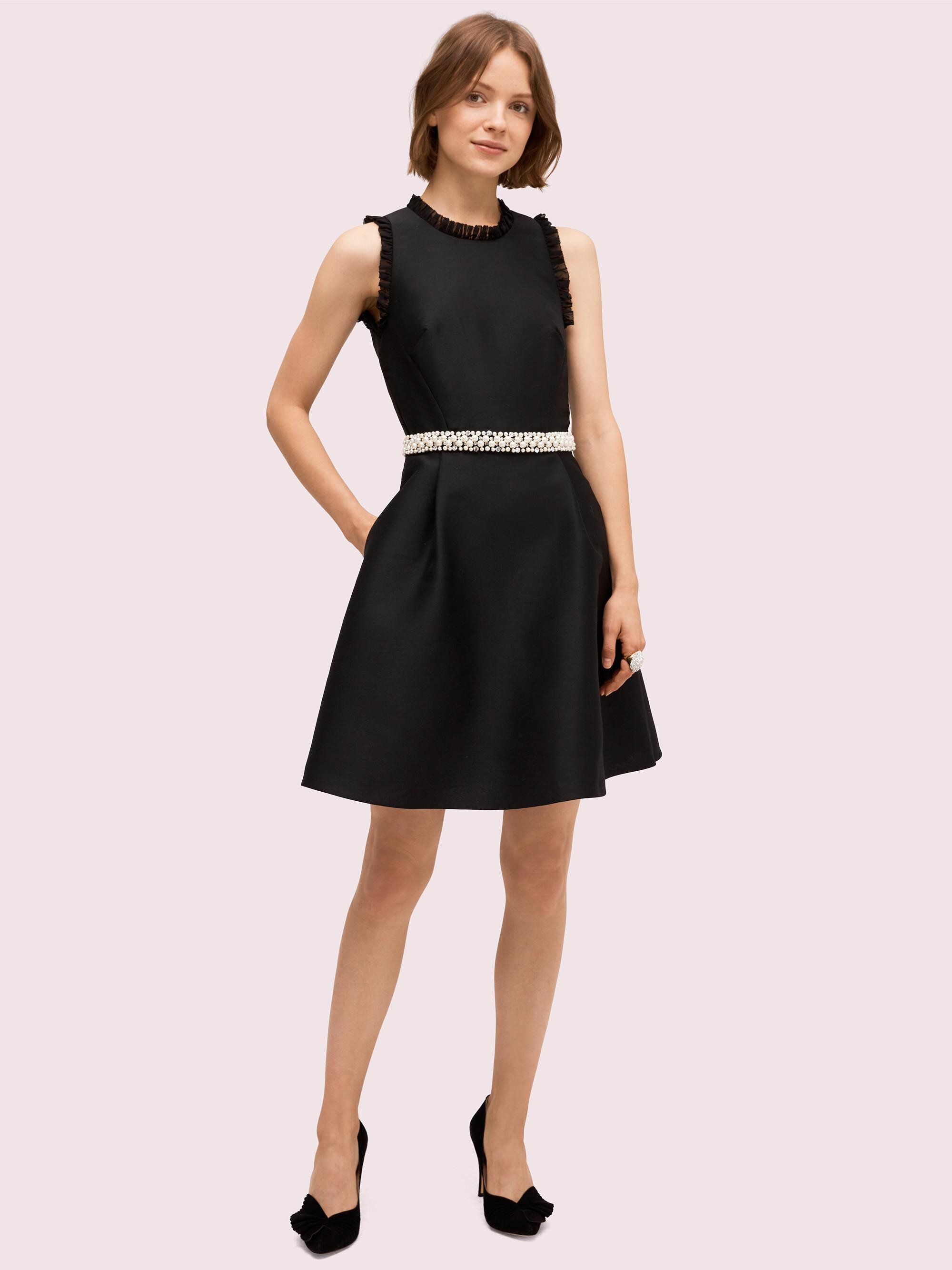 Kate Spade New York Pearl Crystal Mikado Dress in Black.jpg