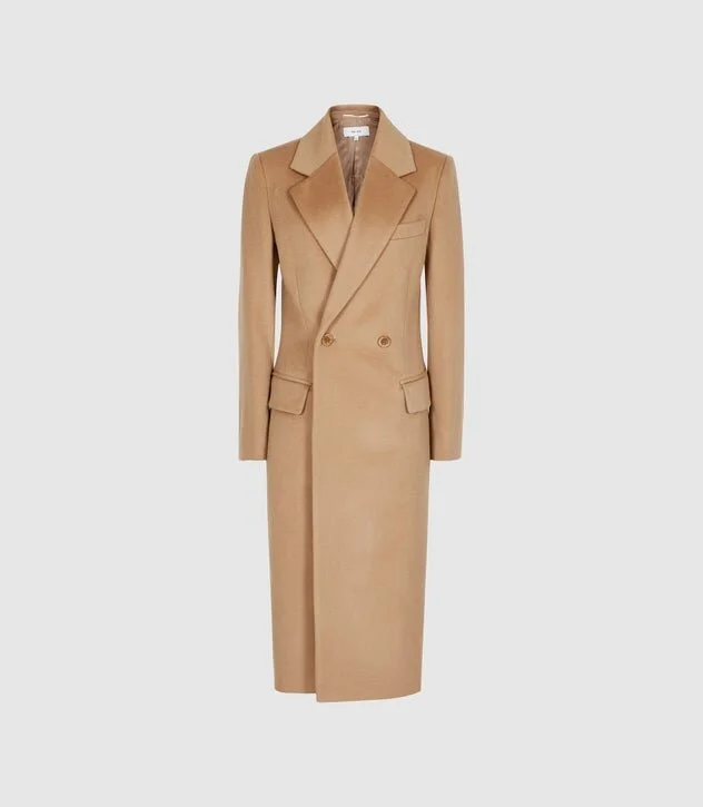 Reiss Sabel Slim Coat in Camel