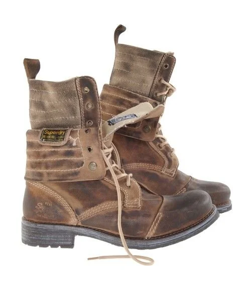 Superdry Boots Distressed Brown Suede UFO No