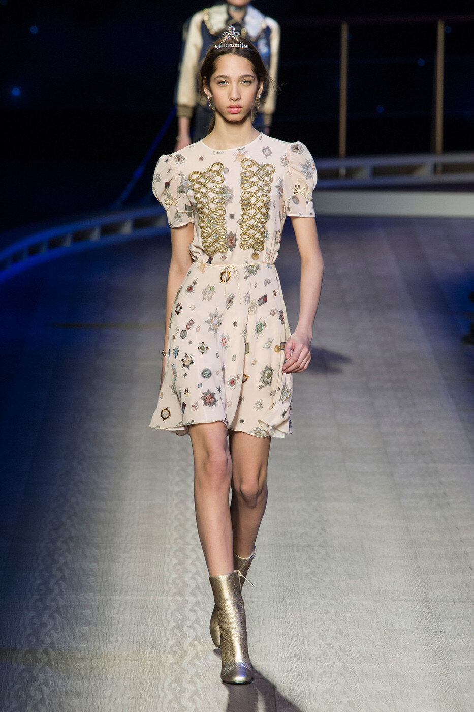 Tommy Hilfiger Sequin-Embellished Jewel-Print Dress in Pink.jpg