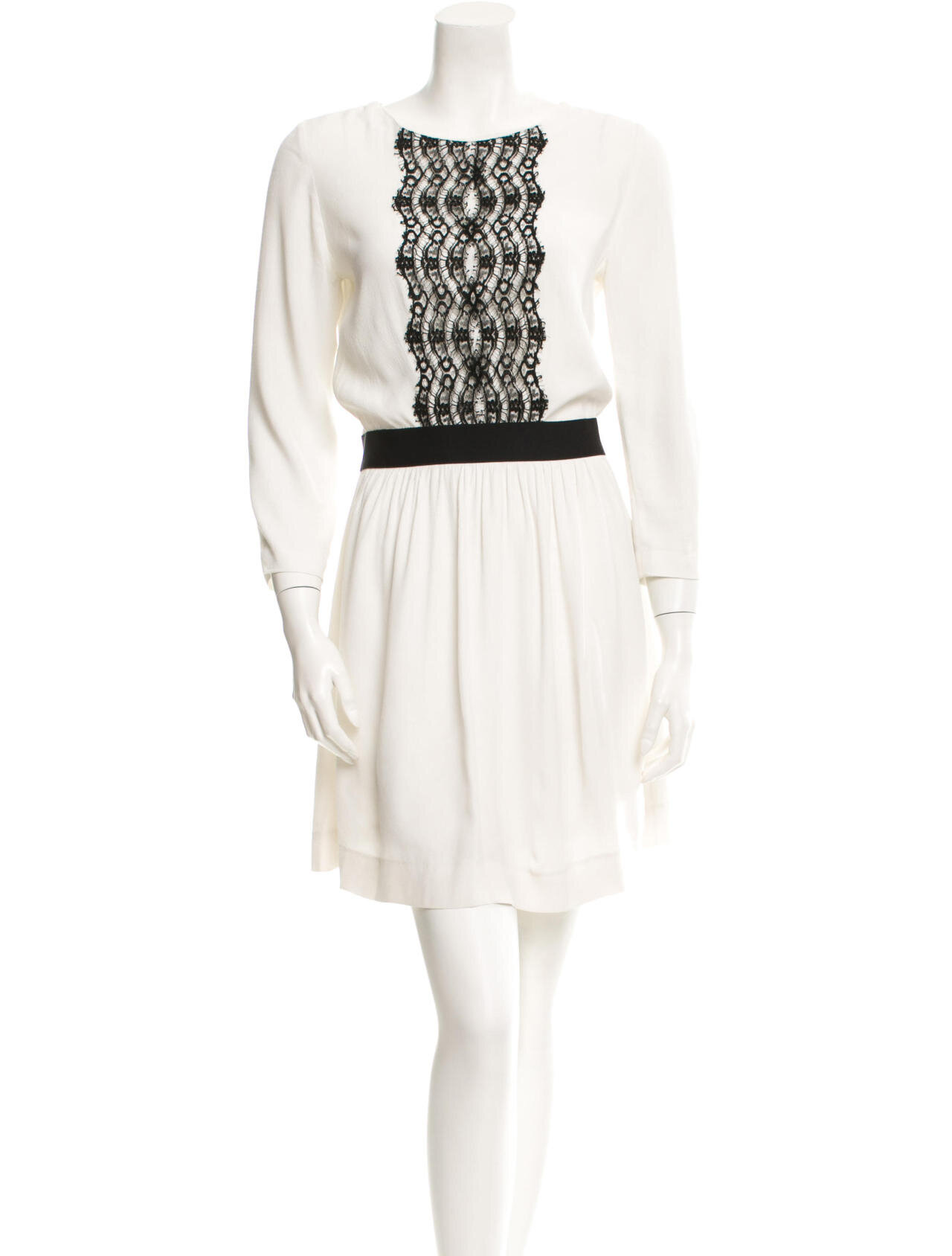 Sandro Lace Panel Sheath Dress.jpg