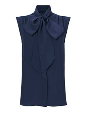 French Connection Silky Tie Top