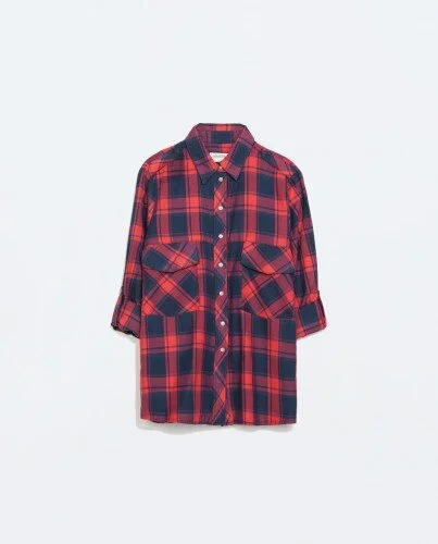 Zara Checked Button Down